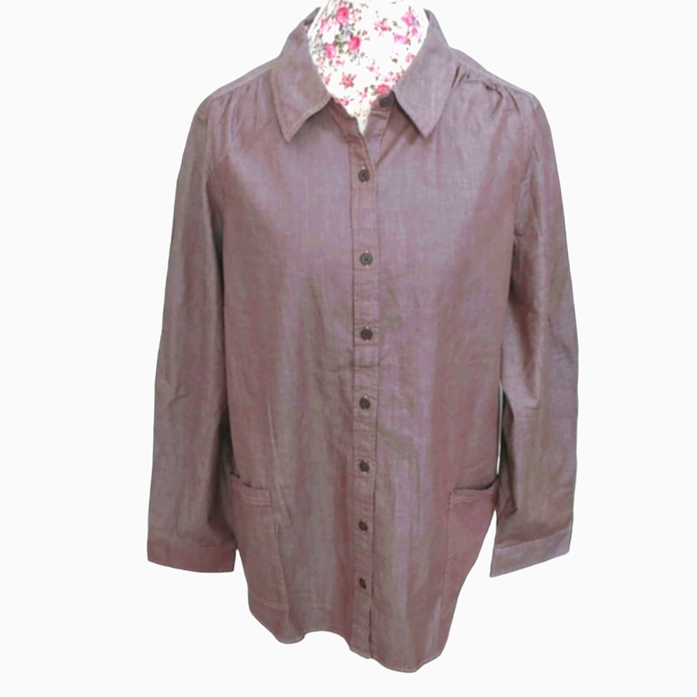 Denim & Co. Button up shirt